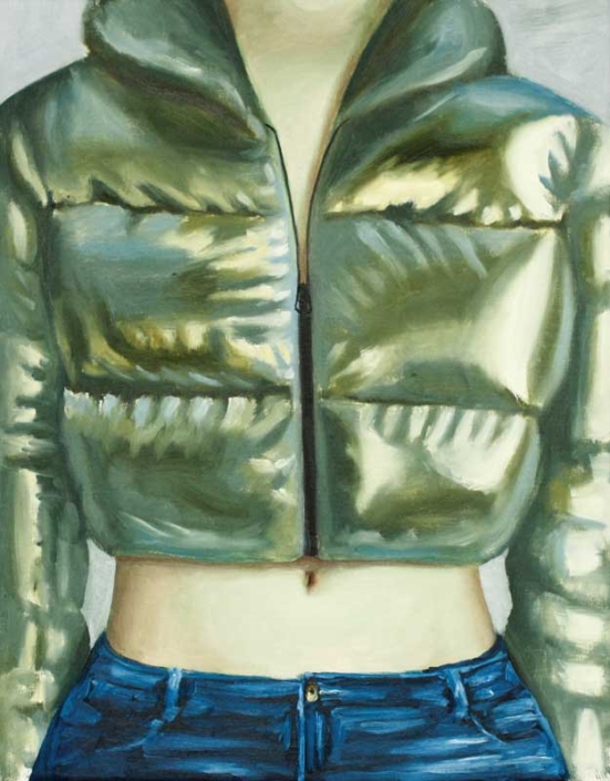 Beth Namenwirth, Metallic puffer Jacket, 70x55cm, 2023