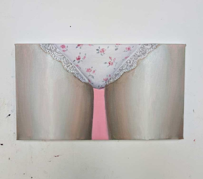 Beth Namenwirth, Panties with Roses, 20x35cm, 2024